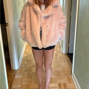 Victoria's Secret Soft Pink Teddy Jacket